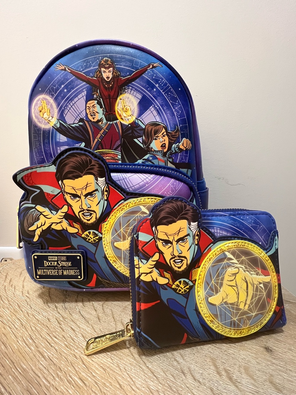 Doctor Strange Loungefly Mini Bookbag and Wallet